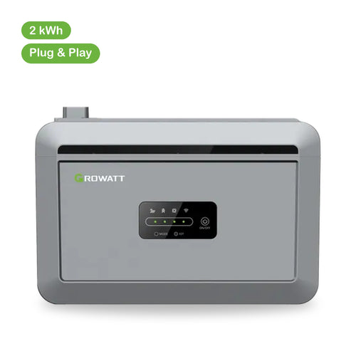 Growatt NEXA 2000 plug-in thuisbatterij 2 kWh, vooraanzicht